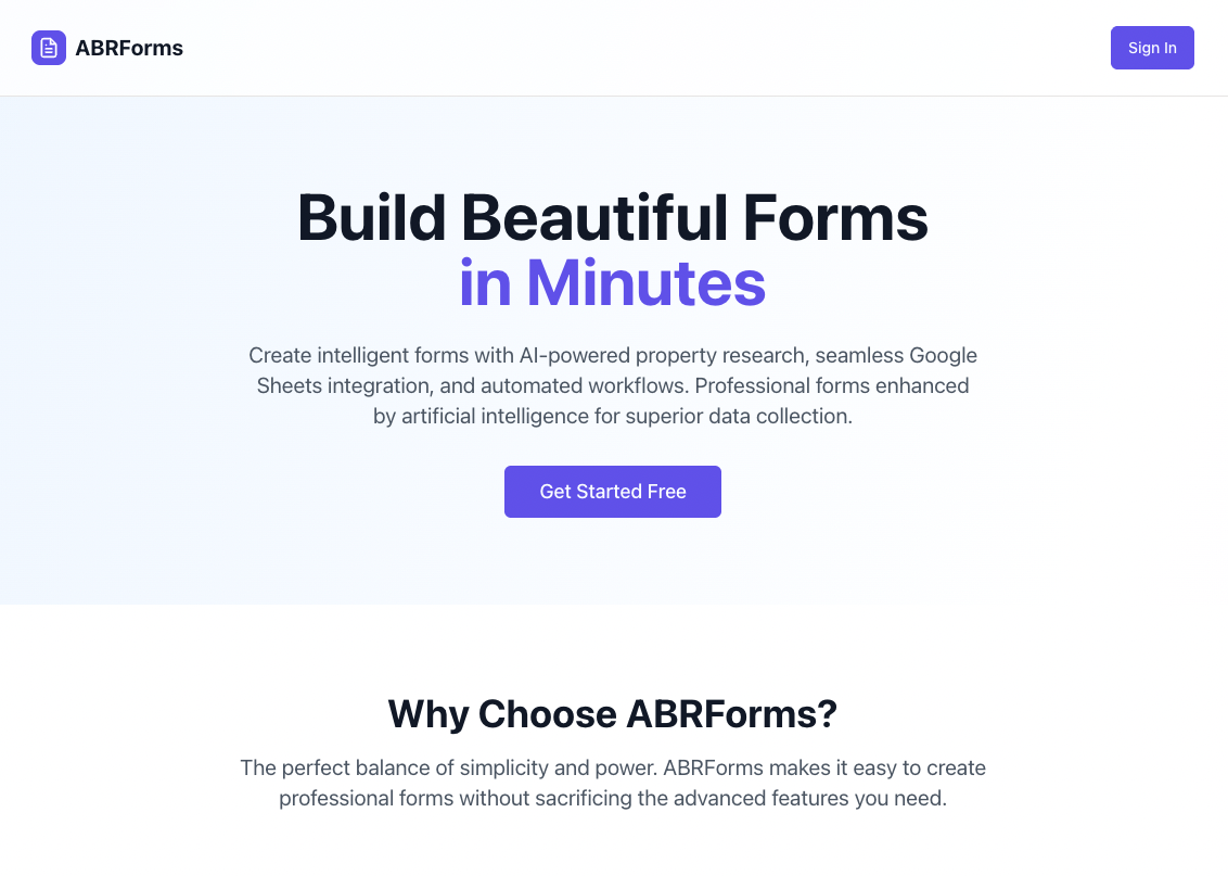 ABR Builds - AI-Powered Portfolio